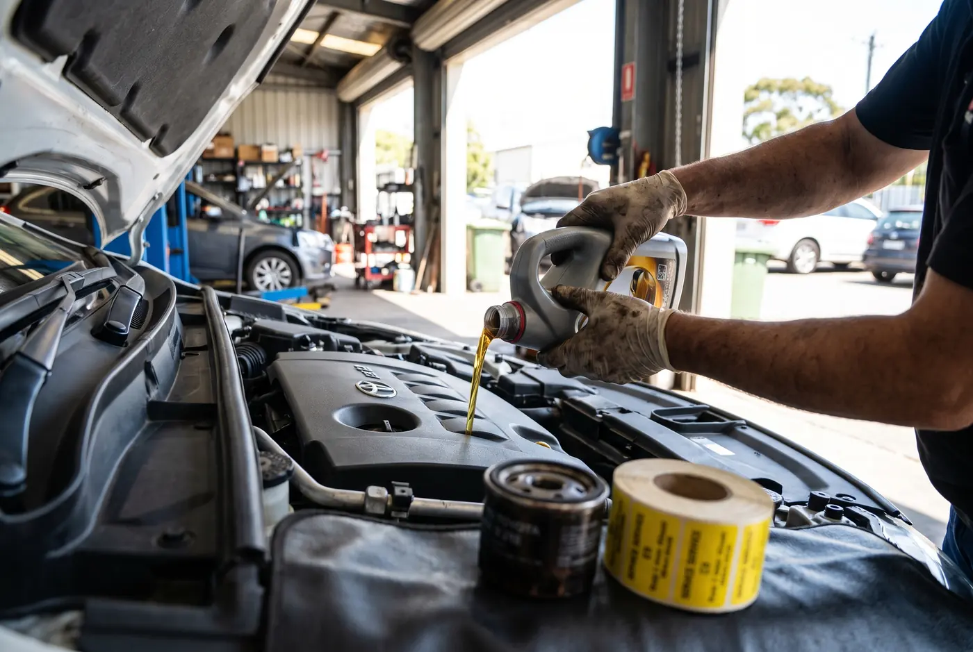 Logbook service, oil and filter at ADM Motors