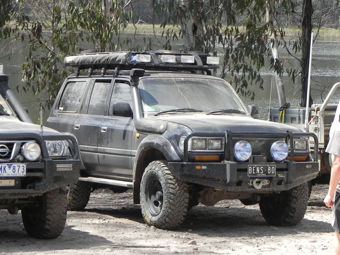 A Nissan Patrol on a 4WD club trip in the Victorian bush